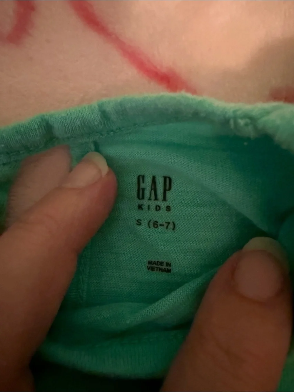 GAP Teal Short-Sleeve Kids Tee with Neck Cutouts